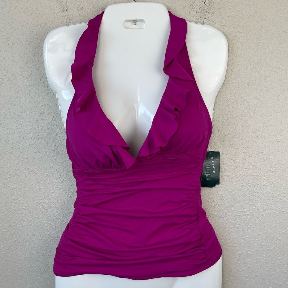 NWT Lauren Ralph Lauren Tankini Top Size 14